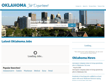 Tablet Screenshot of oklahomajobdepartment.com